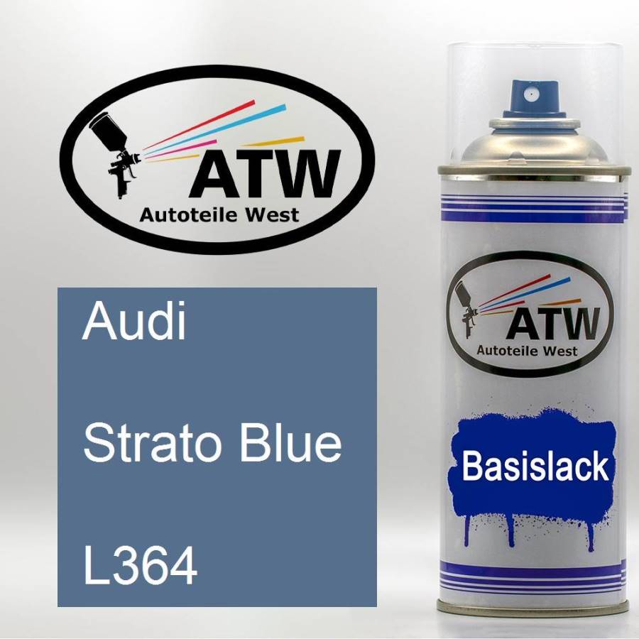 Audi, Strato Blue, L364: 400ml Sprühdose, von ATW Autoteile West.